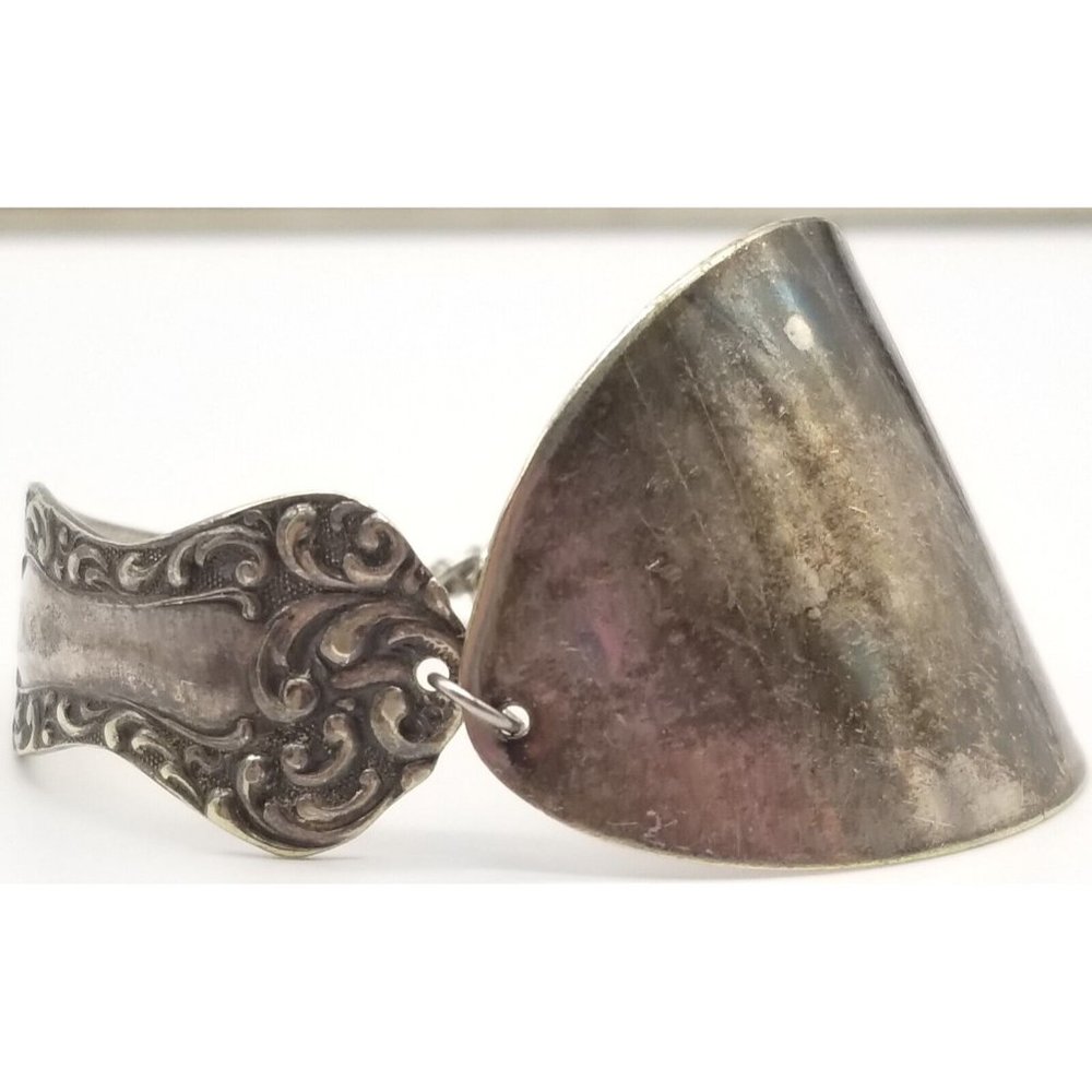 Vintage Silver Toned Spoon Bracelet